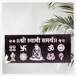 Shree Swami Samarth Granite Printed Rangoli (9*4 inch)