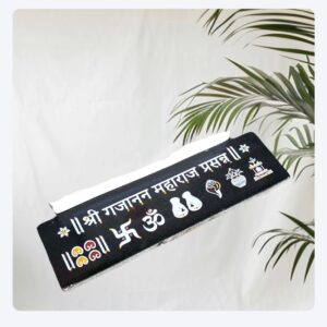 Shree Gajanan Maharaj Prasanna Granite Printed Rangoli (12*3 Inches)
