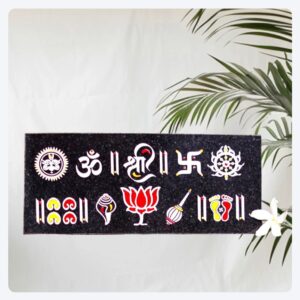 Shree laxmi Kamal Granite Printed Rangoli (9*4 inch)